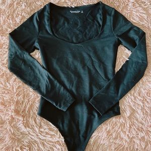Abercrombie & Fitch Black Long-sleeve Bodysuit
